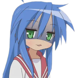 😈 ba415845 Konata Izumi Lucky Star Anime, Manga, Personnage, Konata Izumi, Lucky Star, Mignon telegram sticker