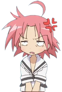 💢 c07a754c Anime, Personnage, En colère, Fille telegram sticker