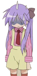 😅 c8d2b1f3 animé, sueur, gêné(e), fille, nerveux/nerveuse telegram sticker