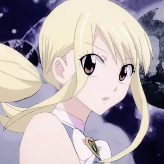 🎏 3e44c217 Lucy Anime, Hoạt hình, Nhân vật, Minh họa, Fanart whatsapp sticker