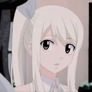 🎏 bf2995a3 Lucy Heartfilia Fairy Tail Anime, Cô gái, Tóc vàng, Dễ thương, Nhân vật whatsapp sticker