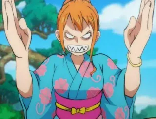 😡 8facb12c Nami One Piece Nami, One Piece, anime, manga, marah, kartun telegram sticker
