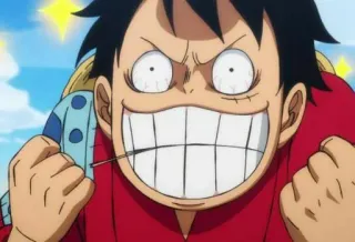 😁 a669b2da Monkey D. Luffy One Piece Anime, Manga, One Piece, Monkey D. Luffy, Luffy telegram sticker