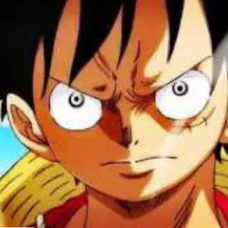 🏴‍☠️ e2090766 Luffy One Piece anime, one piece, luffy, monkey d luffy, cartoon, character, manga telegram sticker