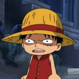 🏴‍☠️ 1313dea3 Monkey D. Luffy One Piece 애니메이션, 원피스, 몽키 D. 루피, 루피, 밀짚모자 telegram sticker