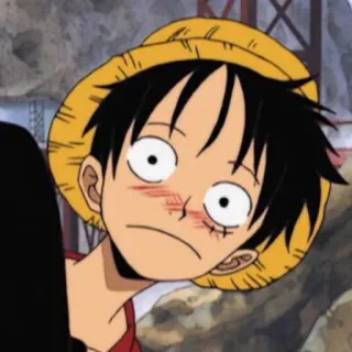 Monkey D Luffy by @iLUC1E telegram stickers