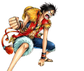 😠 36d8a411 Monkey D. Luffy One Piece アニメ, 漫画, ワンピース, ルフィ, モンキー・D・ルフィ, 海賊, 麦わら帽子 telegram sticker