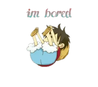 😪 da3f7fa3 im bored 退屈, アニメ, 漫画, 可愛い, 面白い telegram sticker
