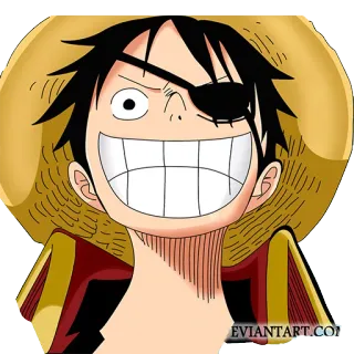😈 b10a63db Monkey D. Luffy One Piece อนิเมะ, วันพีซ, มังกี้ ดี. ลูฟี่, โจรสลัด, หมวกฟาง, การ์ตูน, ตัวละคร telegram sticker