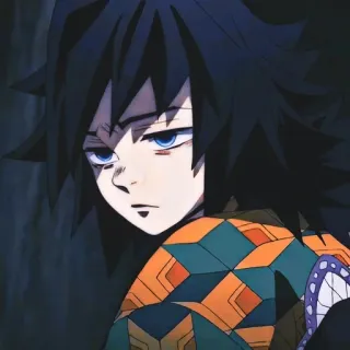 😏 a354c41a Giyu Tomioka Demon Slayer anime, demon slayer, giyu tomioka, manga, japanese animation telegram sticker