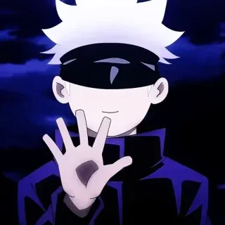 👋 c410df8a Gojo Satoru Jujutsu Kaisen anime, gojo, jujutsu kaisen, character, manga telegram sticker