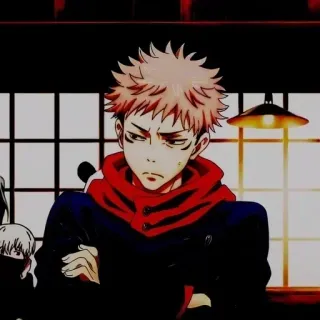 😒 c7c482e7 Yuji Itadori Jujutsu Kaisen anime, manga, character, jujutsu kaisen, yuji itadori telegram sticker