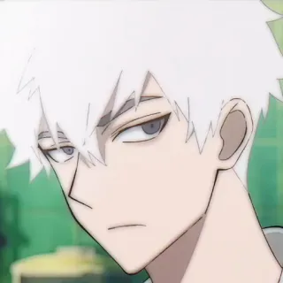 ⏱ 0f04dddc 애니메이션, 흰머리, 캐릭터, 만화, 망가 telegram sticker