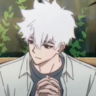 ⏱ 5671f7ce 애니메이션, 만화, 캐릭터, 흰머리, 남자 telegram sticker