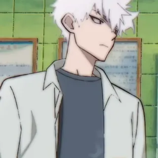 ⏱ c290fcaa 애니메이션, 만화, 캐릭터, 흰머리 telegram sticker