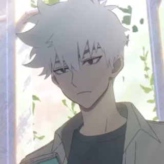 ⌚️ 39ac9d7e Anime, Rambut putih, Pria, Karakter telegram sticker