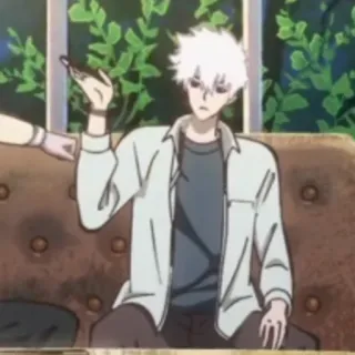 ⌚️ 3fb30519 Anime, Pria, Rambut putih, Kartun telegram sticker