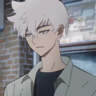 ⌚️ 537b3330 Anime, Kartun, Rambut putih, Karakter, Potret telegram sticker