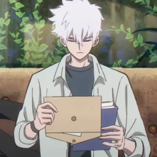 ⌚️ 8bd424d8 Anime, Karakter, Rambut Putih, Anak Laki-laki, Folder, Manga telegram sticker