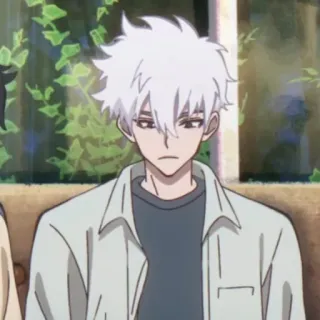 ⌚️ 8d9d488a Anime, Pria, Rambut Putih, Karakter, Orang, Potret telegram sticker