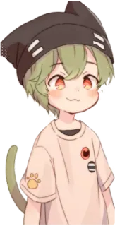 😺 60f30b3e อนิเมะ, แมว, การ์ตูน, น่ารัก, คาวาอิ telegram sticker