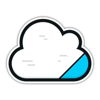☁ 7f5bc82a awan, cuaca, langit, ikon, grafis, ilustrasi telegram sticker