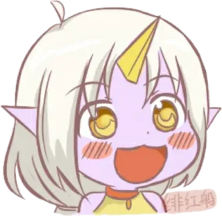 😀 760f25c0 Soraka League of Legends 绯红船 dibujos animados, Soraka, League of Legends, emoji, anime telegram sticker