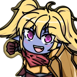 👊 7eefe651 Poppy League of Legends lol, league of legends, poppy, juego, personaje telegram sticker