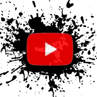 😘 d2f8ac2a youtube, ロゴ, ソーシャルメディア, 動画, オンライン telegram sticker