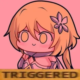 😡 5ed30ec9 TRIGGERED триггер, мем, смешно, интернет сленг telegram sticker