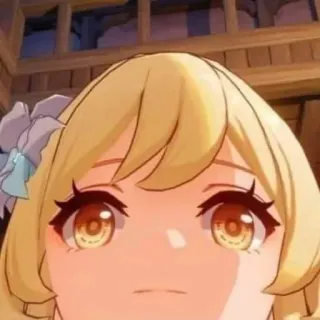 😐 80b73d93 Lumine Genshin Impact Аниме, Девушка, Милая, Блондинка, Видеоигра, Женщина, Genshin Impact telegram sticker