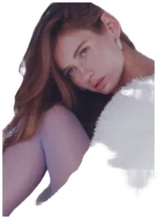 😊 3c198284 femme, fille, portrait, cheveux roux, beauté telegram sticker