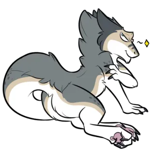 ✨ 55d4aca0 động vật, hoạt hình, furry, quái vật whatsapp sticker