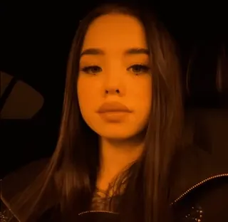 😒 c76f5930 ภาพเหมือน, ผู้หญิง, ผู้หญิง, ใบหน้า, ความงาม telegram sticker