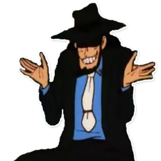 👐 35e32b4f Anime, Postać, Kapelusz, Mężczyzna, Kreskówka telegram sticker