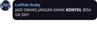 🤬 89a30319 JADI ORANG JANGAN KAYAK KONTOL BISA GA SIH? 모욕, 속어, 공격적인, 인도네시아어 telegram sticker
