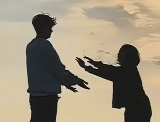 💝 57a96a80 シルエット, 人々, 夕焼け, カップル, アウトドア telegram sticker