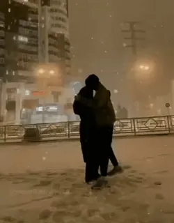 💝 8c1a6738 雪, 冬, カップル, 愛, ロマンス, 都市, 都会 telegram sticker