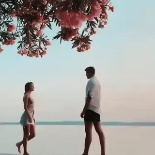 💝 c6586dda カップル, ロマンス, ビーチ, 空, 愛, デート telegram sticker