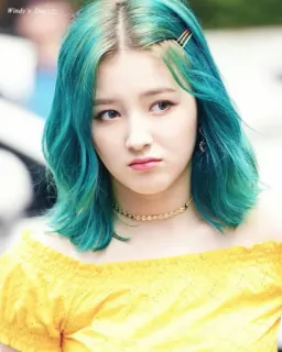 😔 9cf643dd Nancy Nancy, K-pop, 歌手, 名人, 演员, 偶像, MOMOLAND telegram sticker