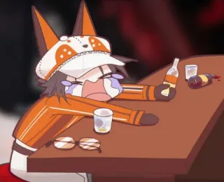 😭 bbfd8489 anime, crying, drinking, sad, cartoon telegram sticker