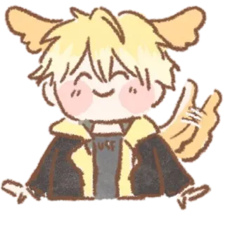 ☺️ dbdaa076 cartoon, anime, chibi, cute, kawaii, illustration telegram sticker