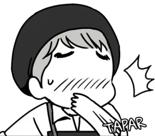 😲 20a93fcc TAPAR facepalm, disappointment, embarrassment, regret, cartoon, anime telegram sticker