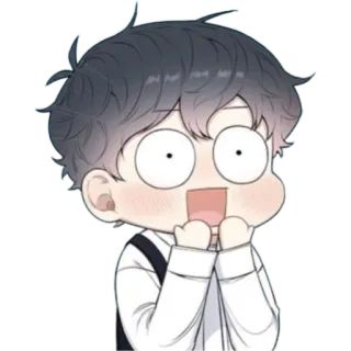 😃 47ec5eab cartoon, anime, cute, excited, happy telegram sticker