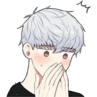 🤭 a1f5d07f anime, blush, surprise, shock, cute telegram sticker