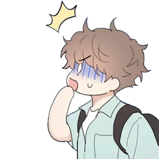 ‼️ a3db70d6 anime, cartoon, shocked, embarrassed, surprised telegram sticker