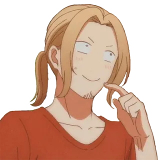 🙂 fcaa379c anime, man, cartoon, character telegram sticker