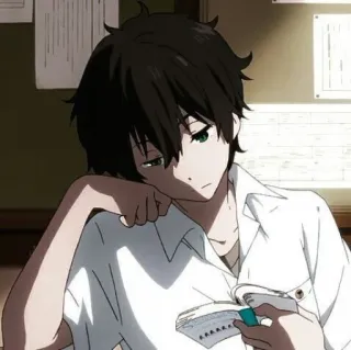 😂 76d680c7 Oreki Houtarou Hyouka Anime, Manga, Karakter, Pelajar, Membaca, Hyouka telegram sticker