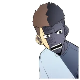 😡 cf27c410 стикер, злой, персонаж, аниме whatsapp sticker