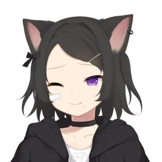 😊 75f04dfc Anime, Kartun, Catgirl, Lucu, Kawaii, Stiker, Manga telegram sticker